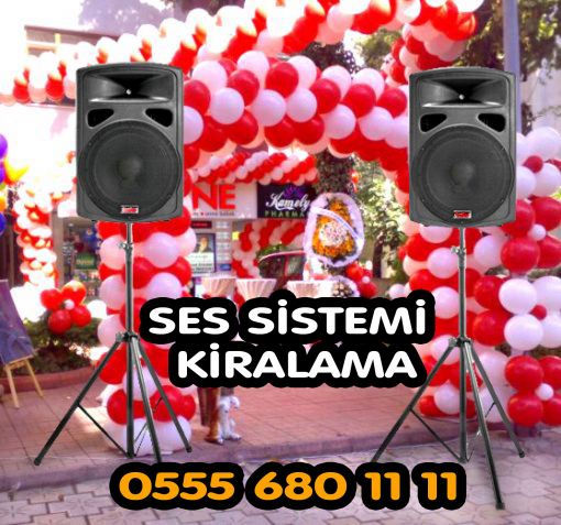  Açılış için kiralık ses sistemi