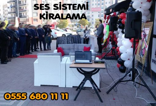  Açılış için kiralık ses sistemi